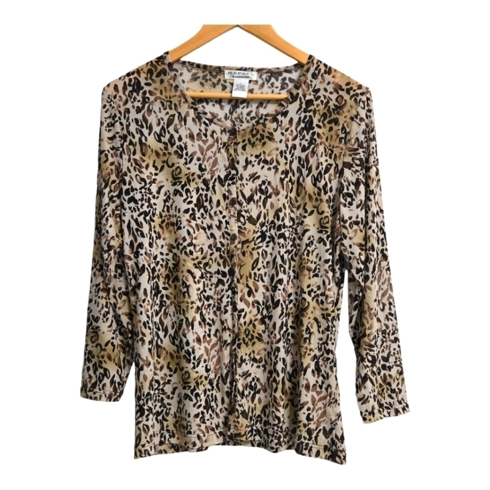 Rafael Tiger Print Longsleeve Top Size Small